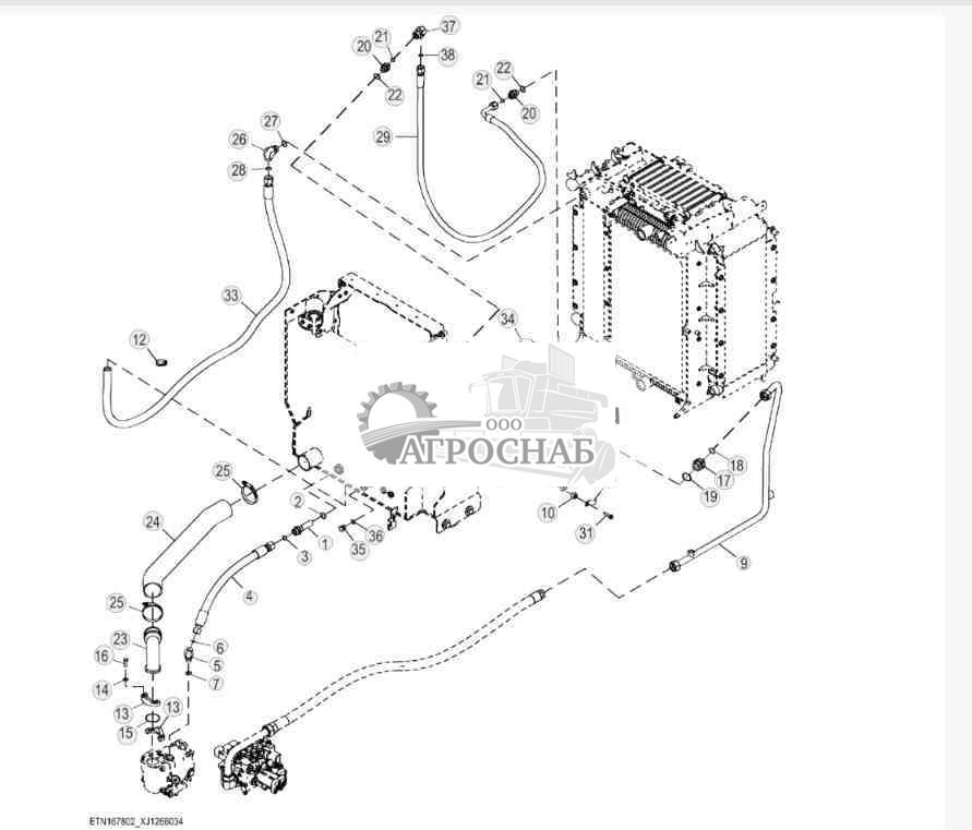 Main Hydraulic Lines and Fittings (2 of 2) 